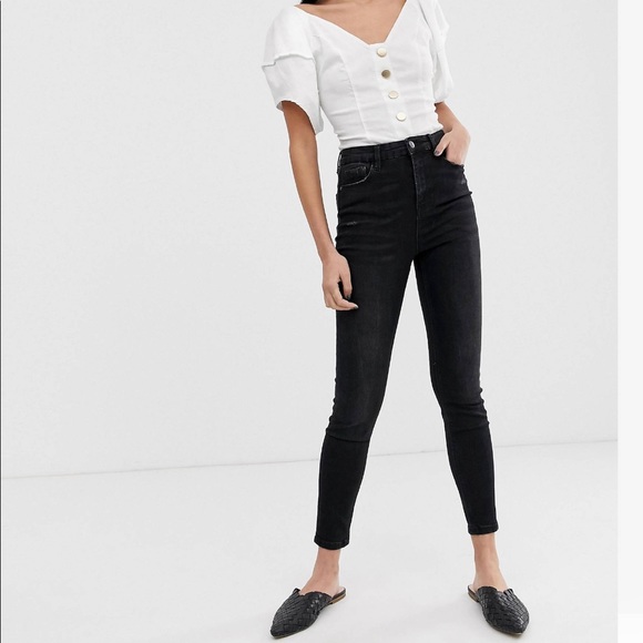 high waist jeans stradivarius